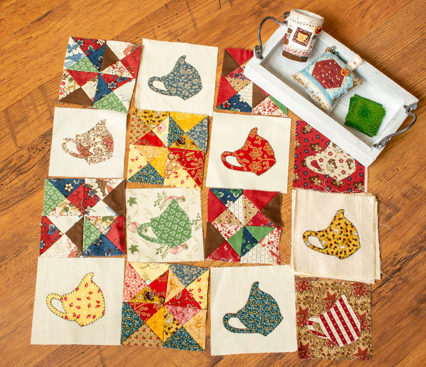 Koffiekannetjes patchwork