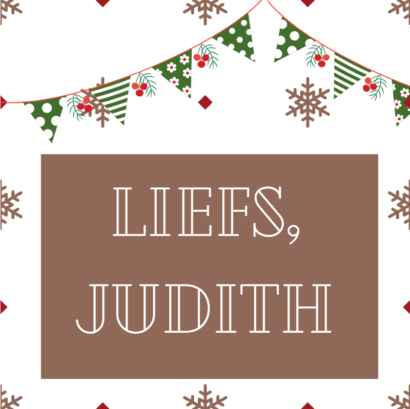 Liefs, Judith in kerstsfeer