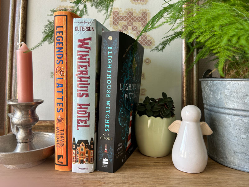 Boekreviews-om-te-schrijven Boekreviews leren schrijven beginnen met Winterhuis Hotel, The lighthouse witches en Legends and Lattes