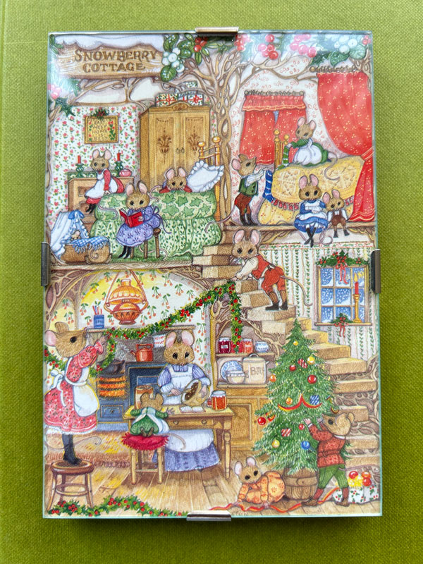 Snowberry Cottage, een favoriete illustratie uit mijn vroegere hobby van kaarten maken.
